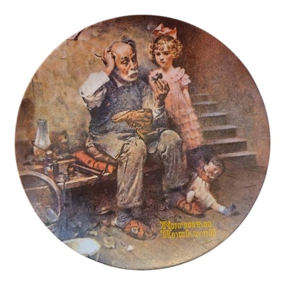 Knowles Other - Vintage Norman Rockwell 1978 Collectible Plate 'The Cobbler' Limited Edition